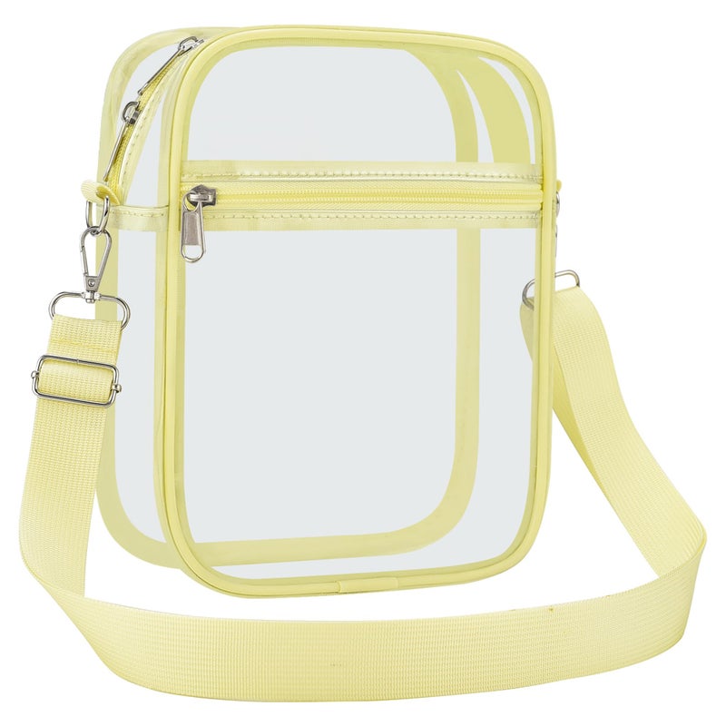 USPECLARE Clear Purse Stadium Transparent Messenger Bag Stadium Approved for Men and Women Clear CrossBody Bag - Image 5