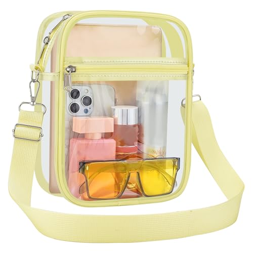 USPECLARE Clear Purse Stadium Transparent Messenger Bag Stadium Approved for Men and Women Clear CrossBody Bag - Image 3