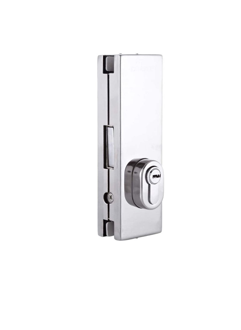 Dorfit Dorfit Stainless Steel SUS 304 Glass Door Center Lock With Square Rod Polished Stainless Steel Finish- DT150D  - Image 3