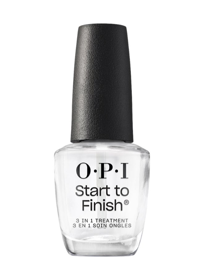 OPI - Start To Finish 3-In-1 Treatment, Clear, 15Ml - Image 1