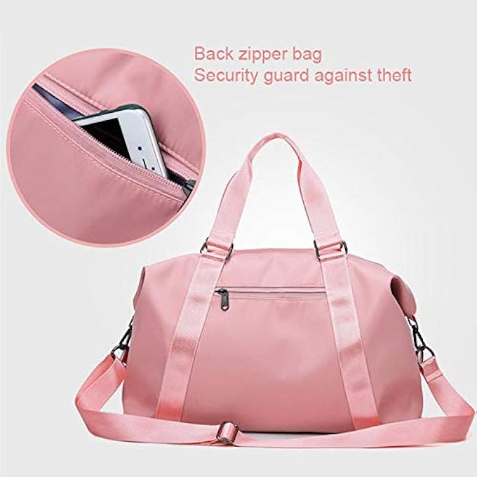 rayihni AntiTheft Metal Zippers Gym Duffel Bag - Image 4