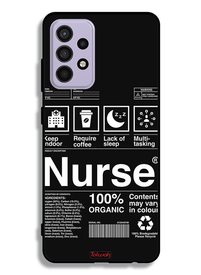 Tolwak Samsung Galaxy A52 5G Protective Case Cover Nurse Sticker - Image 1
