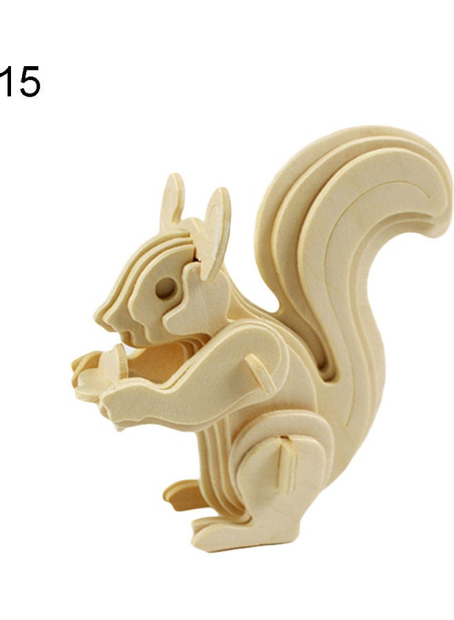 3D Wooden Puzzle Of Animal Model 16x18.5x7cm - Image 1