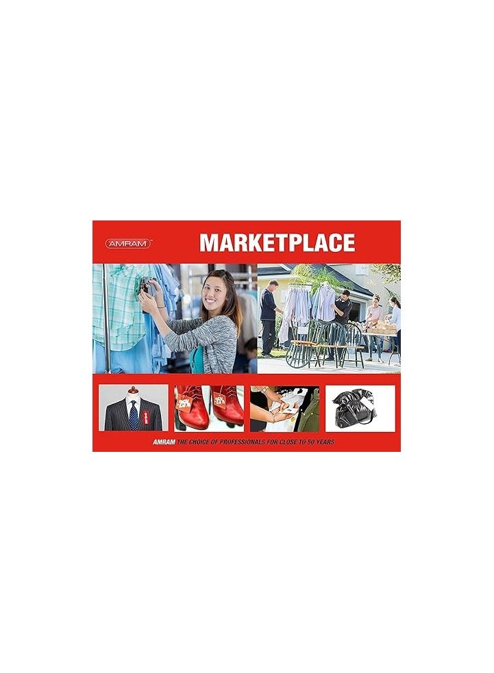 2 Inch Clear Standard Card Pins 5000 Staples Regular Labeling Gun Clips Suitable for Standard Card Guns, to Pin Cloth Cards - Image 2