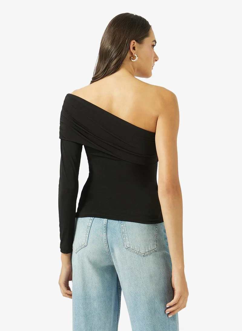 Ginger One Shoulder Draped Top