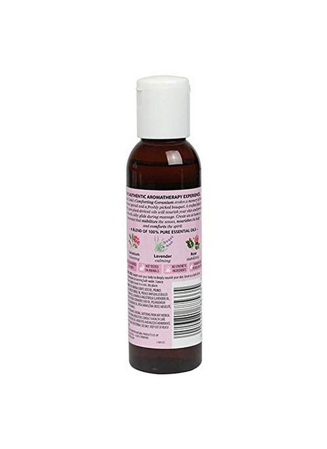 Aura Cacia - Aromatherapy Body Oil Comforting Geranium 4 Fl Ounce (118 Ml) Liquid - Image 1