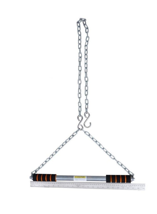 PMG Unisex Hanging/Sangal Rod Height Increaser and Pull Exercise with Thick Heavy Chain Rod and Foam Grip, 4 ft (Multicolour) Chin up Bar - Image 2