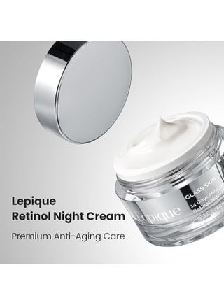 Retinol Night Cream 50ml - No.1 Korean Premium Overnight Repair Cream for Face and Neck - Collagen, Centella - Anti aging Skin Cream, Moisturizer Face Cream, (Unscented, with Spatula) - view 3