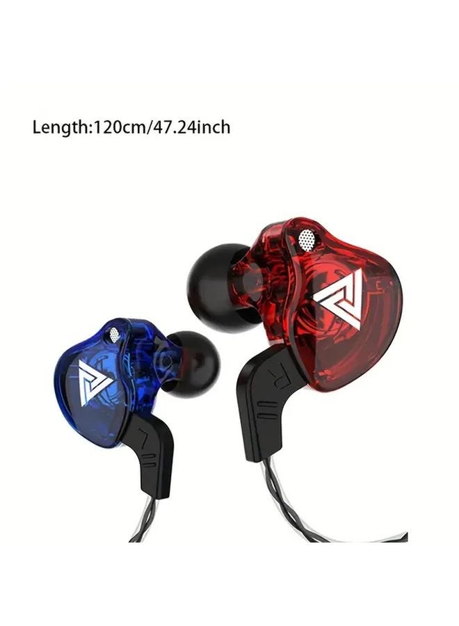 Blue QKZ AK6 6 Dynamic Driver In Ear Headphone with Mic HIFI Stereo Subwoofer - Image 3
