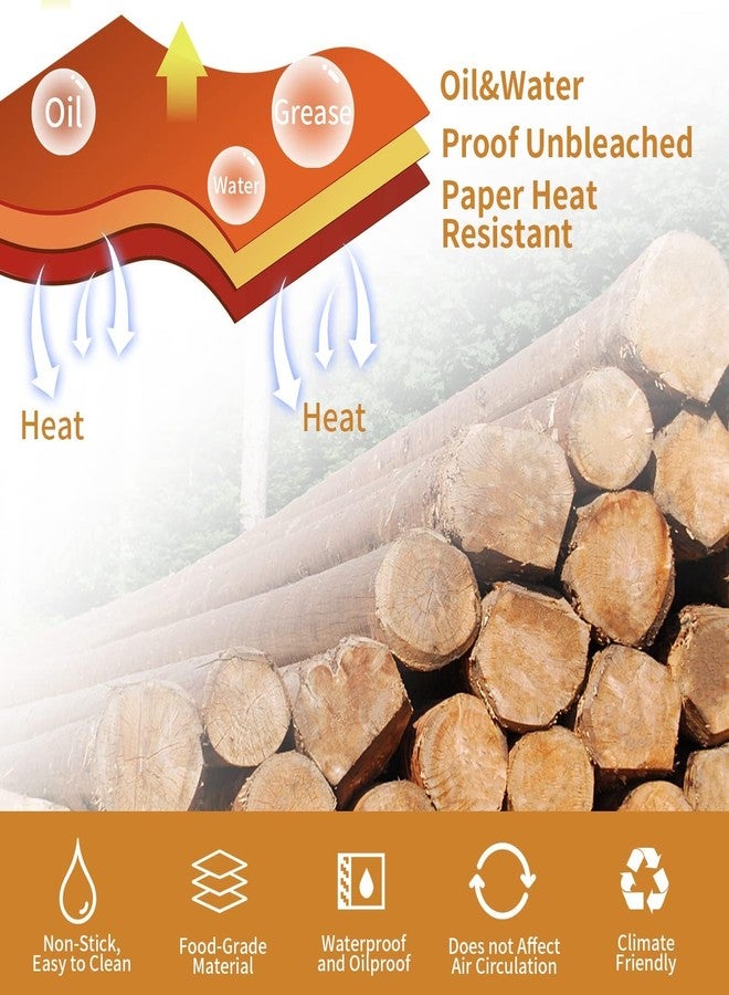 Purebake Air Fryer Disposable Paper Liners | 100 Pcs Rectangle Parchment Sheets | Food-Grade, Non-Stick, Oilproof, Waterproof | Perfect for Dual Basket Air Fryers | Heat-Resistant up to 450°F - Image 5