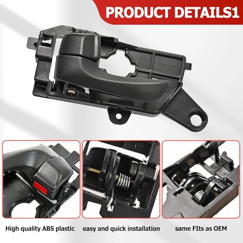 OEMASSIVE Interior Door Handle for Hyundai Sonata 2008-2010 Front Left Drive Door Handle Replacement 826103K520HZ HY1352135,Black - Image 3