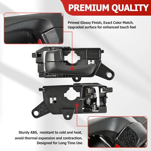 OEMASSIVE Interior Door Handle for Hyundai Sonata 2008-2010 Front Left Drive Door Handle Replacement 826103K520HZ HY1352135,Black - Image 2