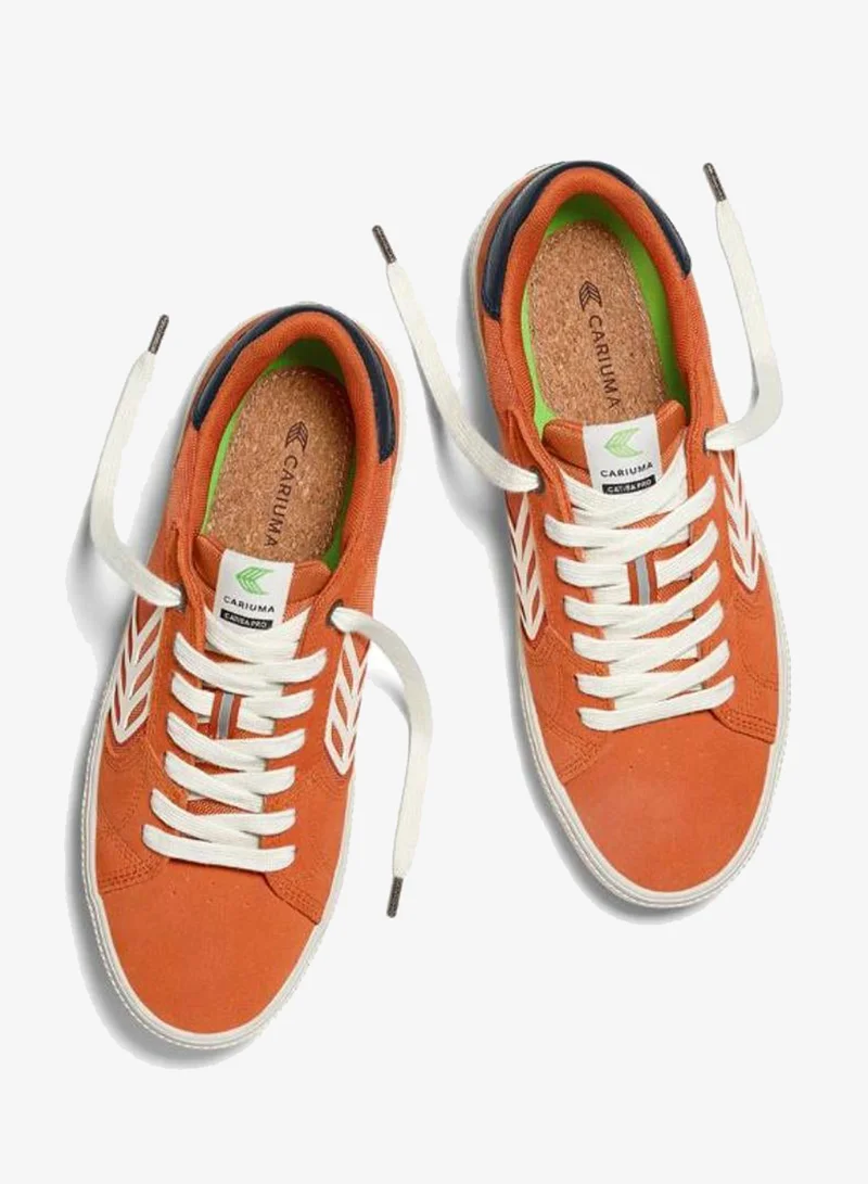 Cariuma  CATIBA PRO 2.0 Burnt Orange Suede and Cordura Ivory Logo Navy Sneaker  | Best Price UAE