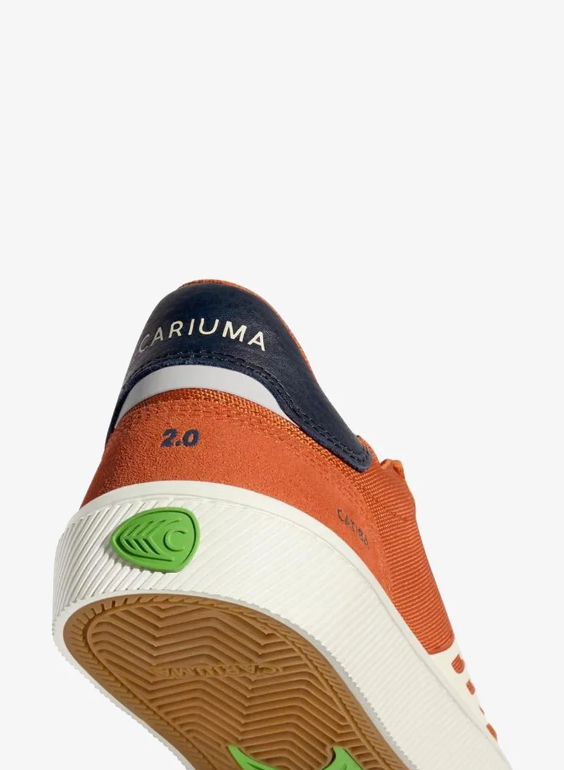 Cariuma  CATIBA PRO 2.0 Burnt Orange Suede and Cordura Ivory Logo Navy Sneaker  | Best Price UAE