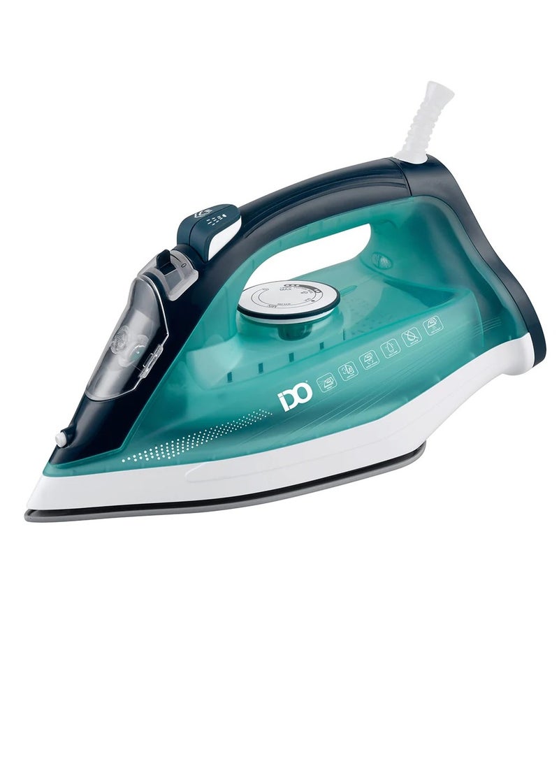 IDO - iDO Steam Iron Ceramic , 320ml, 2200 Watt, Green and Black - SI2200-MGR - Image 1