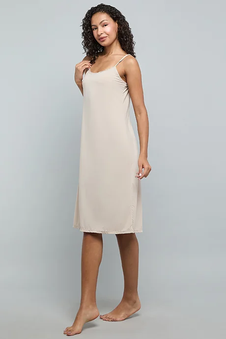 R&B Solid Night Slip Dress