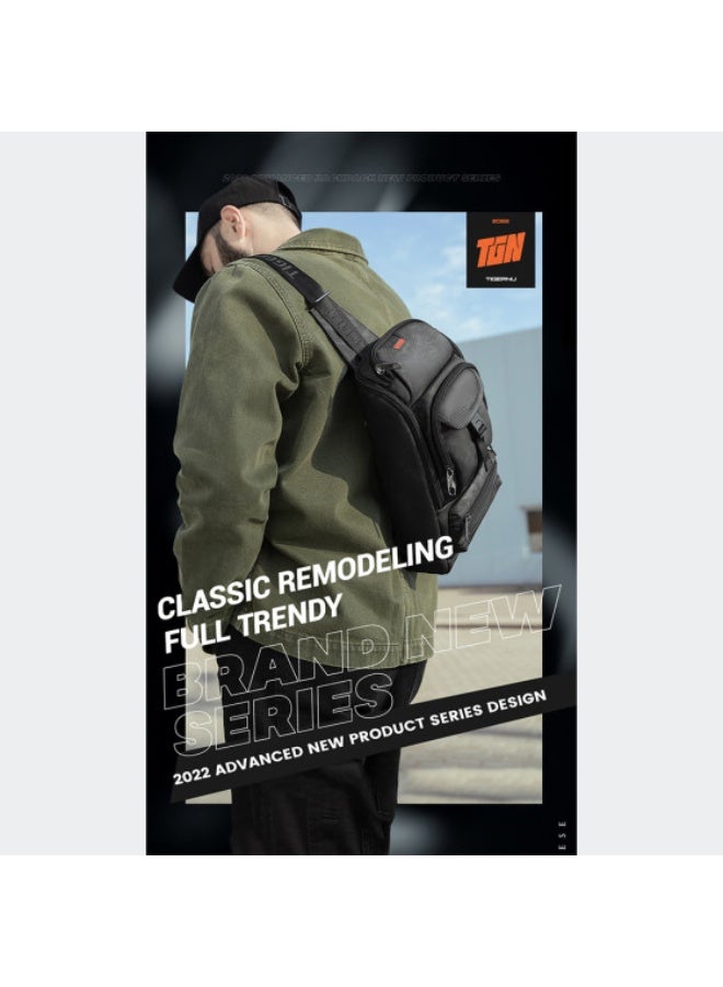 تايجرنو Tigernu Waterproof Crossbody Sling Shoulder Bag Model T-S8182TPU Black - Image 5