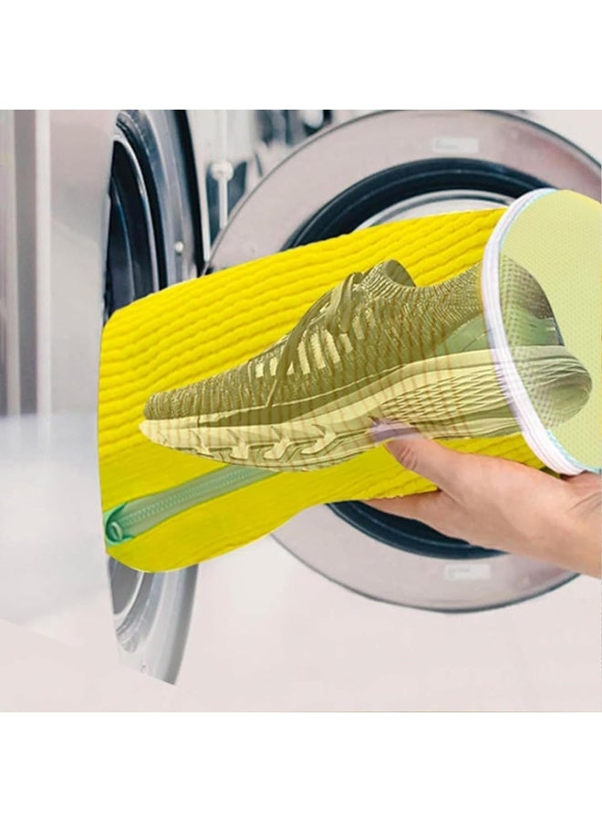 عام حقيبة غسيل الأحذية 2 قطعة، حقيبة غسيل قابلة لإعادة الاستخدام بتنظيف عميق 360° لأحذية التنس والأحذية الرياضية والنعال. - Image 2