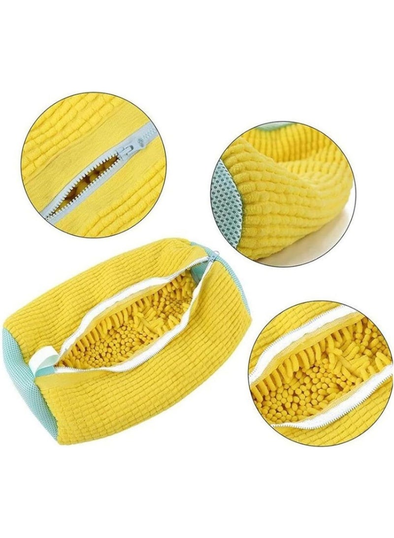 عام حقيبة غسيل الأحذية 2 قطعة، حقيبة غسيل قابلة لإعادة الاستخدام بتنظيف عميق 360° لأحذية التنس والأحذية الرياضية والنعال. - Image 4