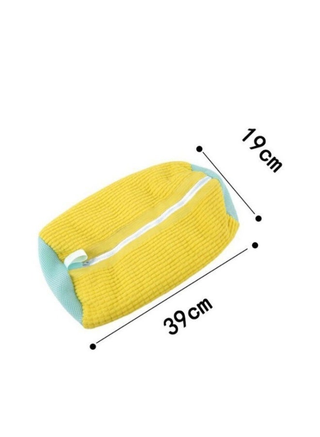 عام حقيبة غسيل الأحذية 2 قطعة، حقيبة غسيل قابلة لإعادة الاستخدام بتنظيف عميق 360° لأحذية التنس والأحذية الرياضية والنعال. - Image 5