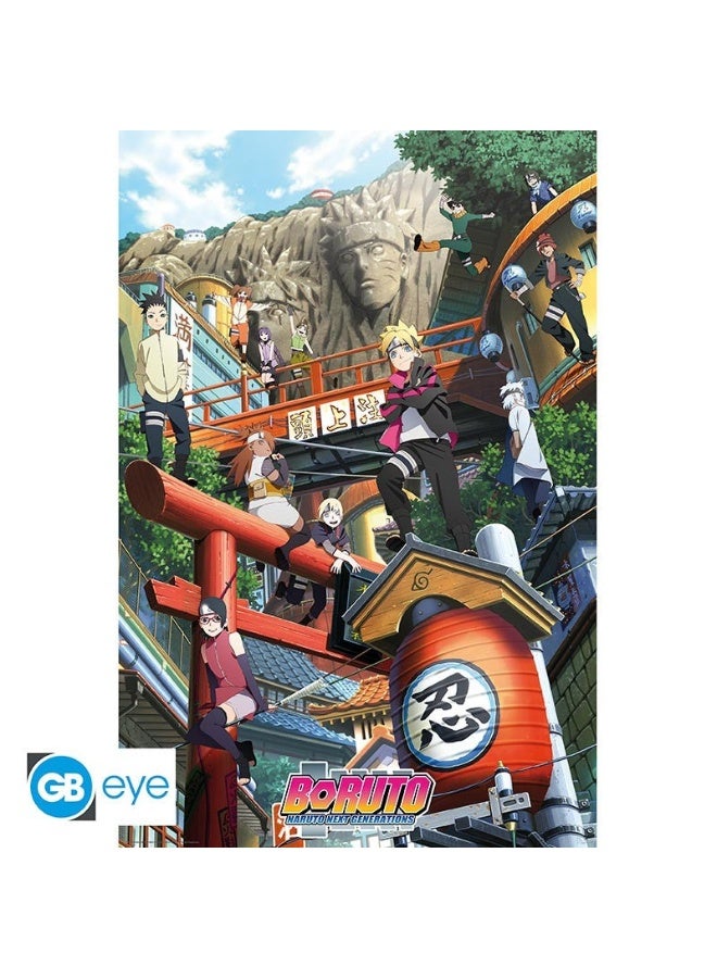 "BORUTO - Poster ""Groupe Konoha"" (91.5x61)"