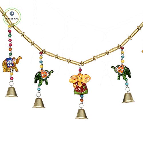 Great Art Torans for Entrance Door Home Decoration, Mandir Decor, with Hanging Door Decoration Items Wedding,Handicraft and Office Decor Latest Bandarwal Festive Diwali(Length 36 inch)-Style-3 - Image 2