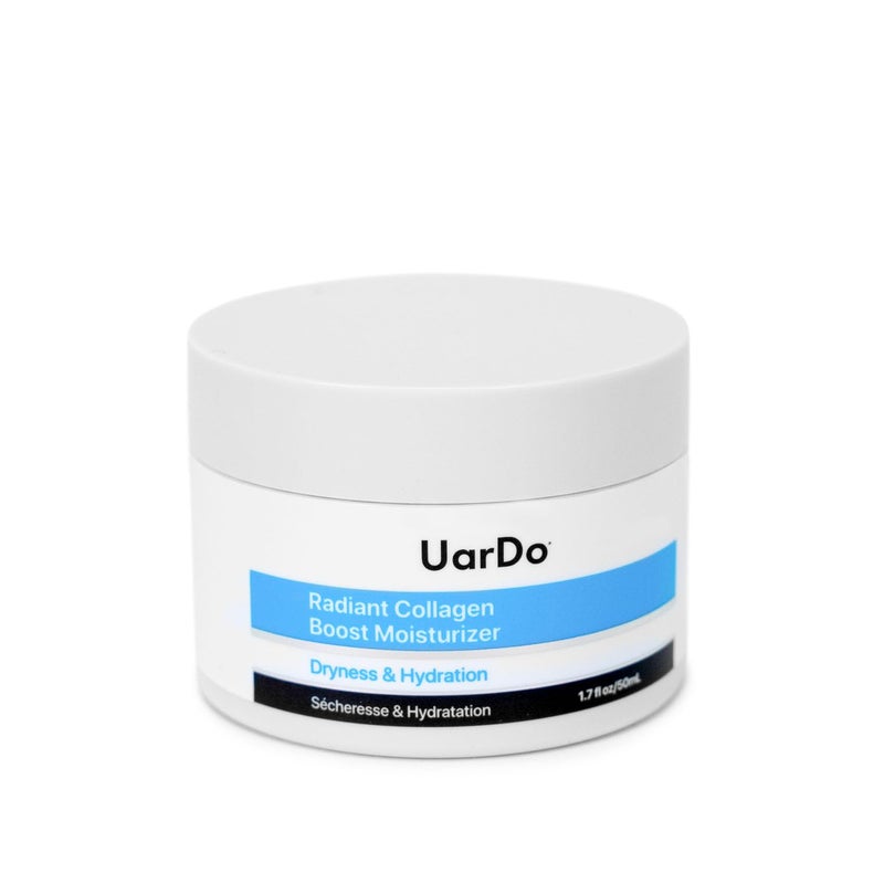 Uardo Radiant Collagen Boost Moisturizer 17 Fl Oz 50ml usn111 For All Skin Types Boosts Collagen Radiant and Healthier Skin wShea Butter For Women and Men