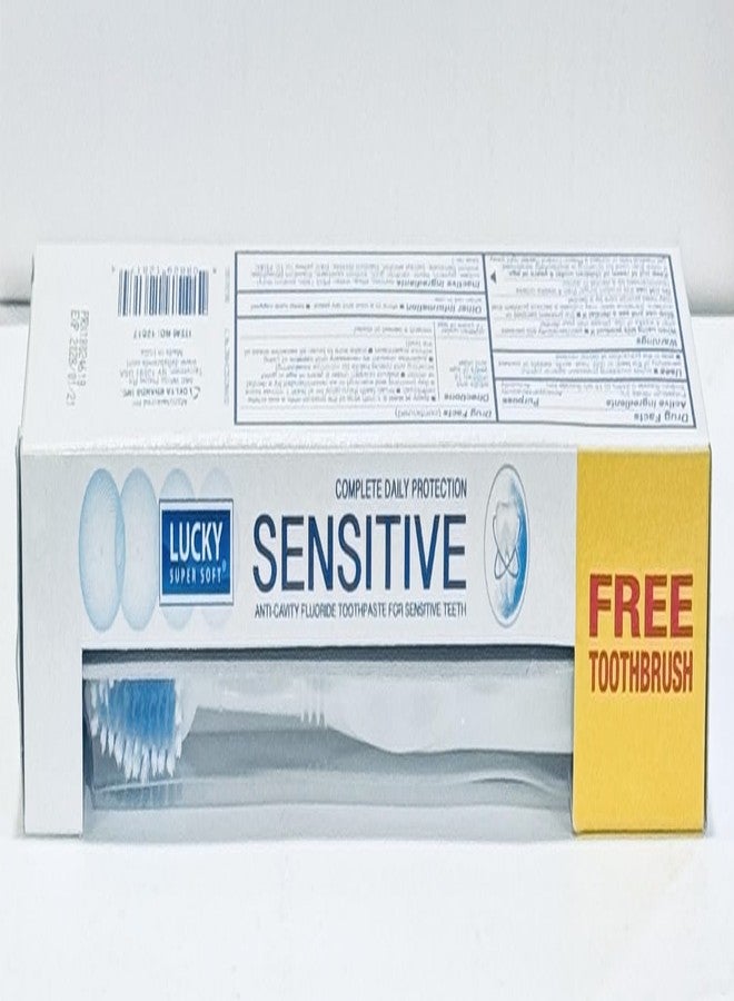 Complete Daily Protection Sensitive Toothpaste with Brush - Image 5