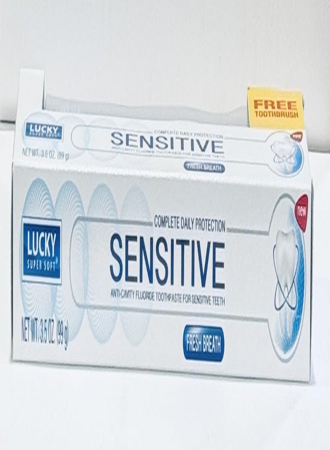 Complete Daily Protection Sensitive Toothpaste with Brush - Image 2