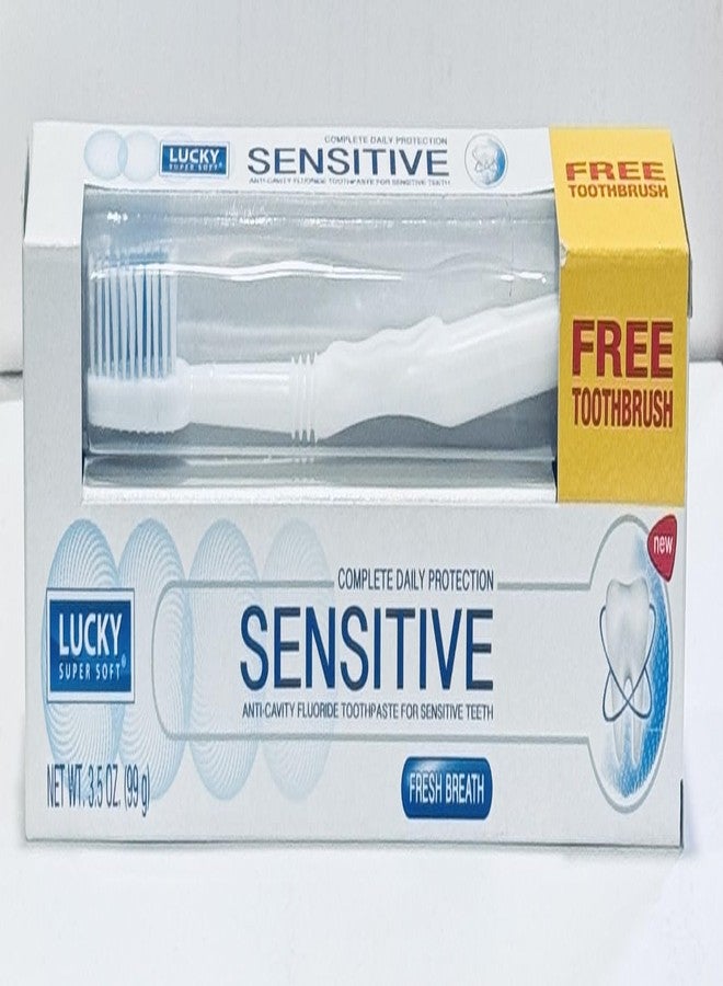 Complete Daily Protection Sensitive Toothpaste with Brush - Image 4