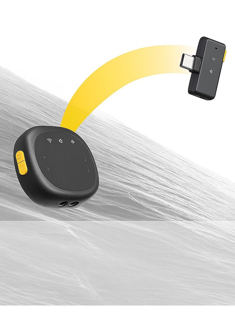 SX27 Magnetic Lavalier Microphone Wireless Interview Live Broadcast Noise Reduction Audio Video Recording Clip Mic for Video Recording, Vlogging YouTube Interview TikTok for android iPhone iPad Type C - Image 2