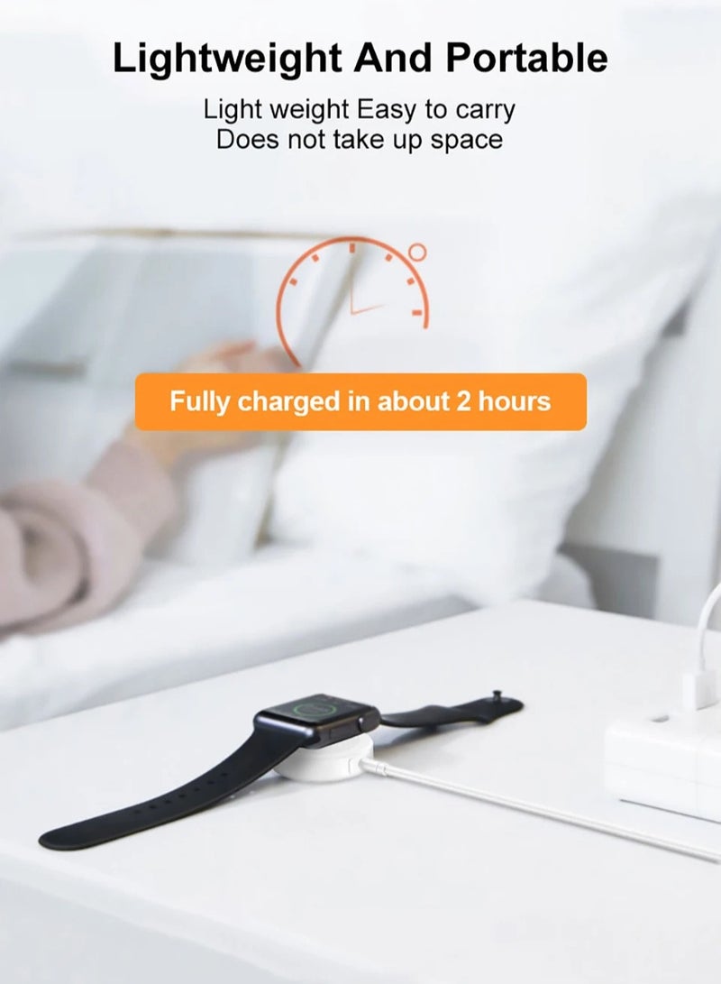 Type C 3-in-1 Fast Charging for iPhone&Watch(1.2m)White，Premium Charger Cable，Smart Watch Magnetic Cable For Watch Series 9 8 7 6 5 4 3 2 1 SE1 SE2 & iPhone 15/14/13/12/11 - Image 5