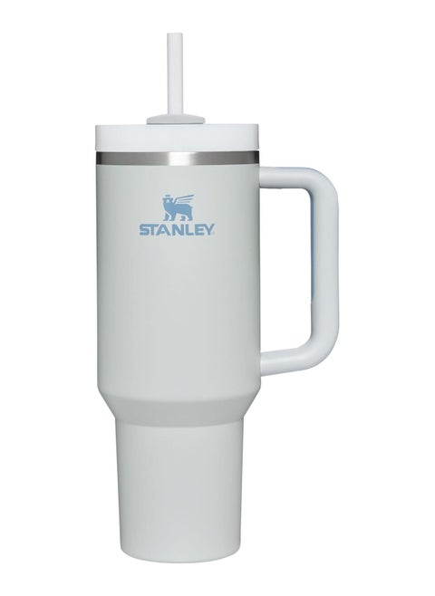 كوب Stanley Quencher H2.0 بمقبض وقشة سعة 40 أونصة | غطاء ثلاثي الاتجاهات | متوافق مع حامل الأكواب للسفر | كوب معزول من الفولاذ المقاوم للصدأ | خالٍ من مادة BPA | ضباب