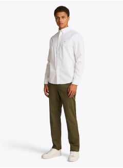 TOMMY HILFIGER Men's Flex Poplin Shirt - Cotton, White  - Image 2