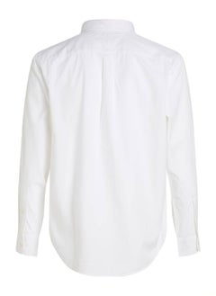 TOMMY HILFIGER Men's Flex Poplin Shirt - Cotton, White  - Image 5