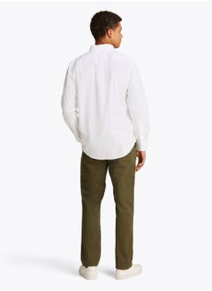 TOMMY HILFIGER Men's Flex Poplin Shirt - Cotton, White  - Image 3