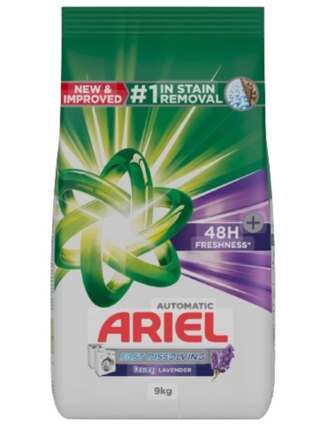 Ariel - Fast Dissolving Laundry Detergent Powder With Lavender 9kg - Image 1
