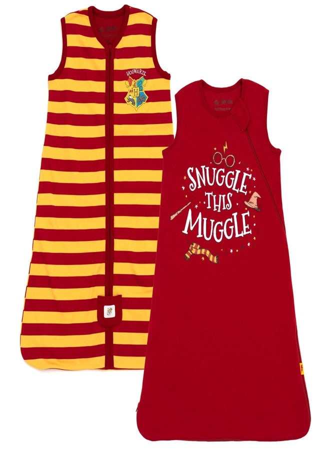 Harry Potter Mens 2 Pack Zip Up Sleep Sacks Maroon X-Small - Image 1