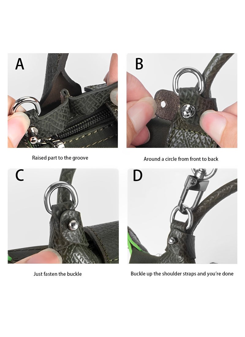 Skycare - Skycare Genuine Leather Purse Straps - Adjustable Shoulder Strap for Longchamp Mini Bags - Image 1
