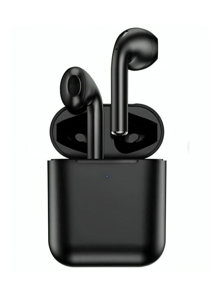 BD TWS Wireless Earphones with Hanging Rope and Wireless Charging Bluetooth 5.3 Black - Image 1