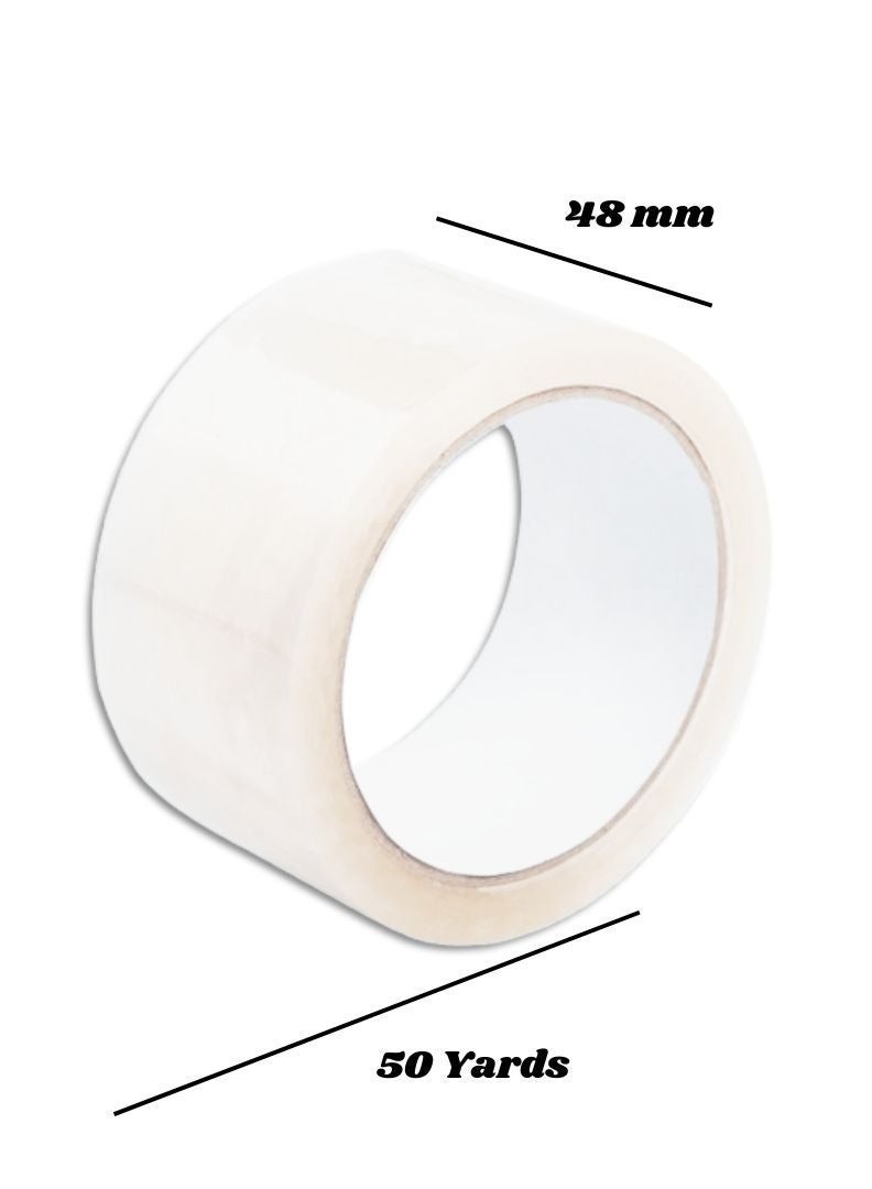 Aoura Grp Clear Packing Tape - 36 Rolls | 48mm x 50 Yards Strong Heavy-Duty Tape for Moving, Box Sealing, Shipping, and Office Use - Image 3