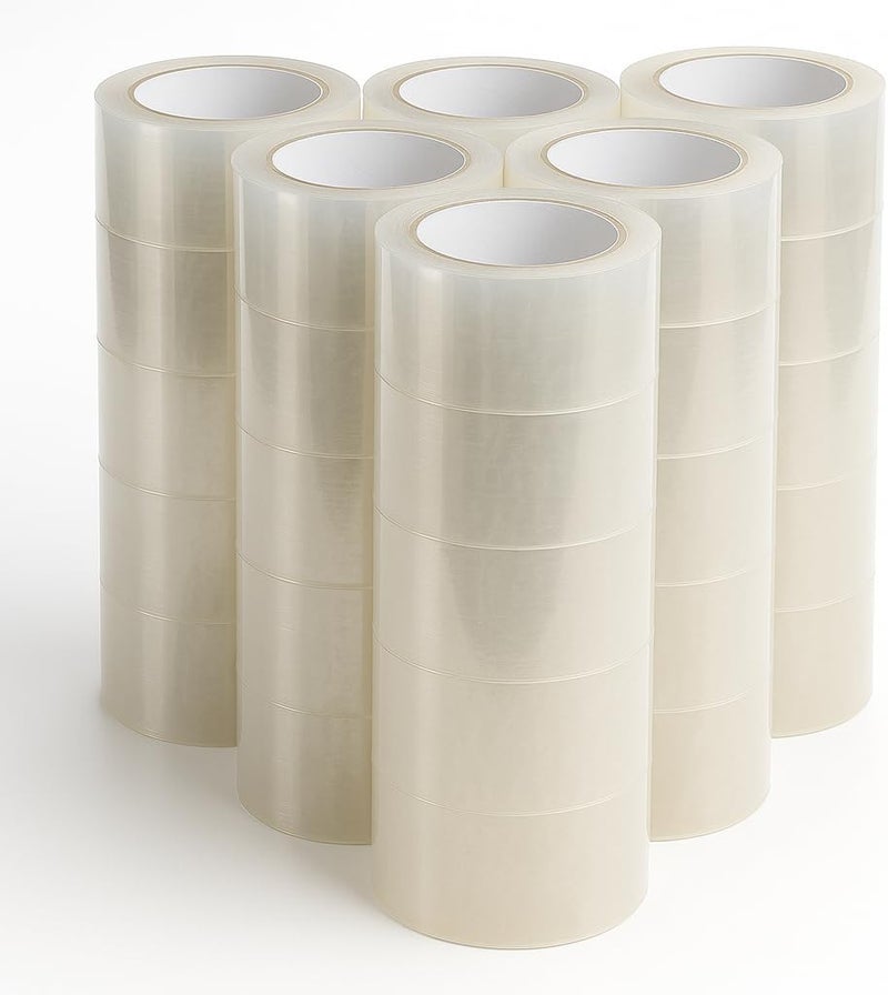 Aoura Grp Clear Packing Tape - 36 Rolls | 48mm x 50 Yards Strong Heavy-Duty Tape for Moving, Box Sealing, Shipping, and Office Use - Image 2