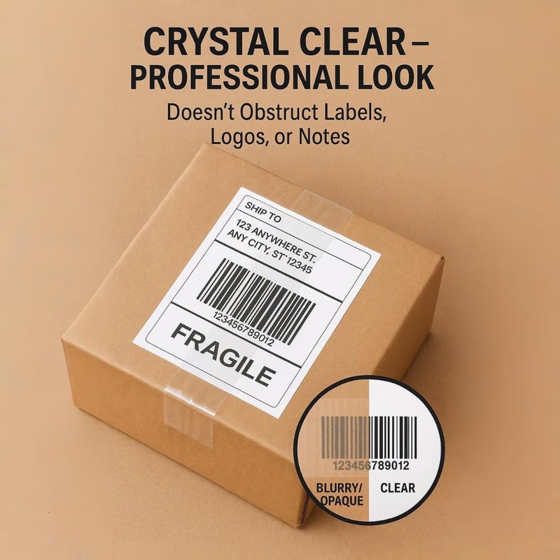 Aoura Grp Clear Packing Tape - 36 Rolls | 48mm x 50 Yards Strong Heavy-Duty Tape for Moving, Box Sealing, Shipping, and Office Use - Image 4