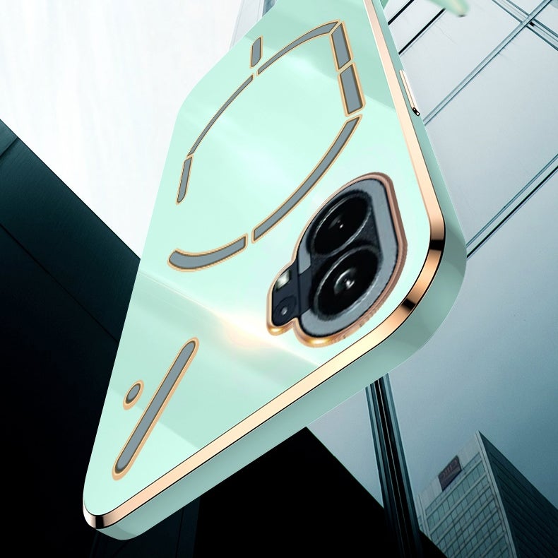 HuHa غطاء هاتف لنوكيا فون 1 XINLI حافة مستقيمة 6D طلاء كهربائي TPU (أبيض) - Image 5