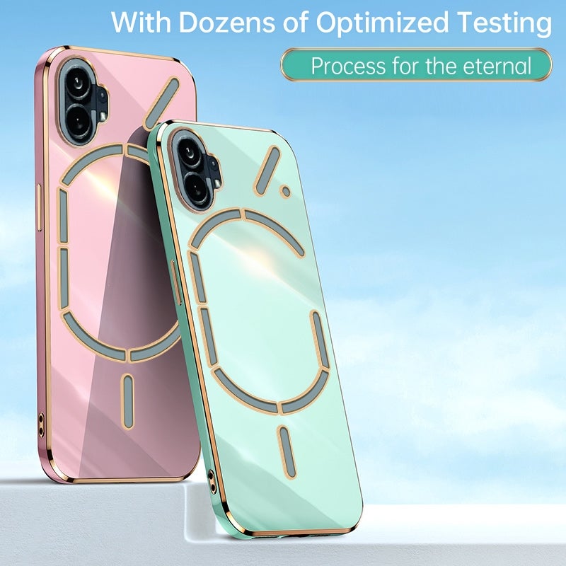 HuHa غطاء هاتف لنوكيا فون 1 XINLI حافة مستقيمة 6D طلاء كهربائي TPU (أبيض) - Image 2