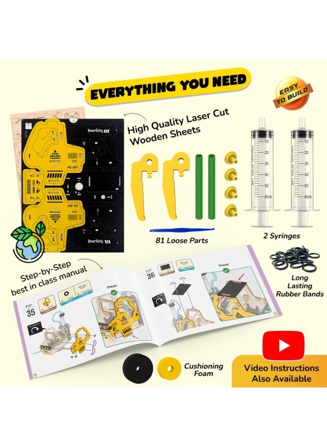 Smartivity Hydraulic Forklift DIY STEM Educational Toy Kit for Kids | Wooden Learning Toy | Build & Play | Gift for Boys & Girls - Image 5