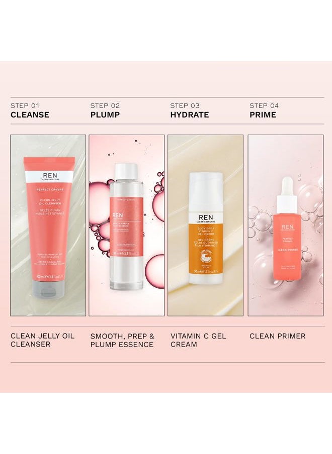 REN CLEAN SKINCARE Perfect Canvas Clean Primer - Silicone-Free and Clinically Proven Hydrating Facial Primer for Smoother Skin, 1 Fl Oz  - Image 5