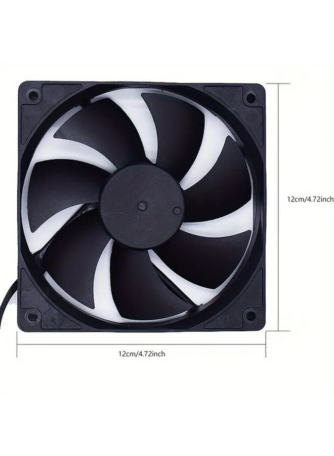 OUYUANSU 120x120mm مروحة تبريد كمبيوتر فائقة الهدوء PWM 800-1500 دورة في الدقيقة النسخة الصامتة - Image 2
