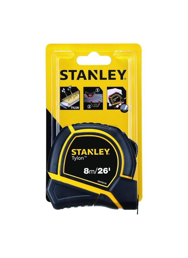 Stanley STHT36195 8m/26ft 25mm Tylon Tape Measure - Yellow/Black  - Image 4