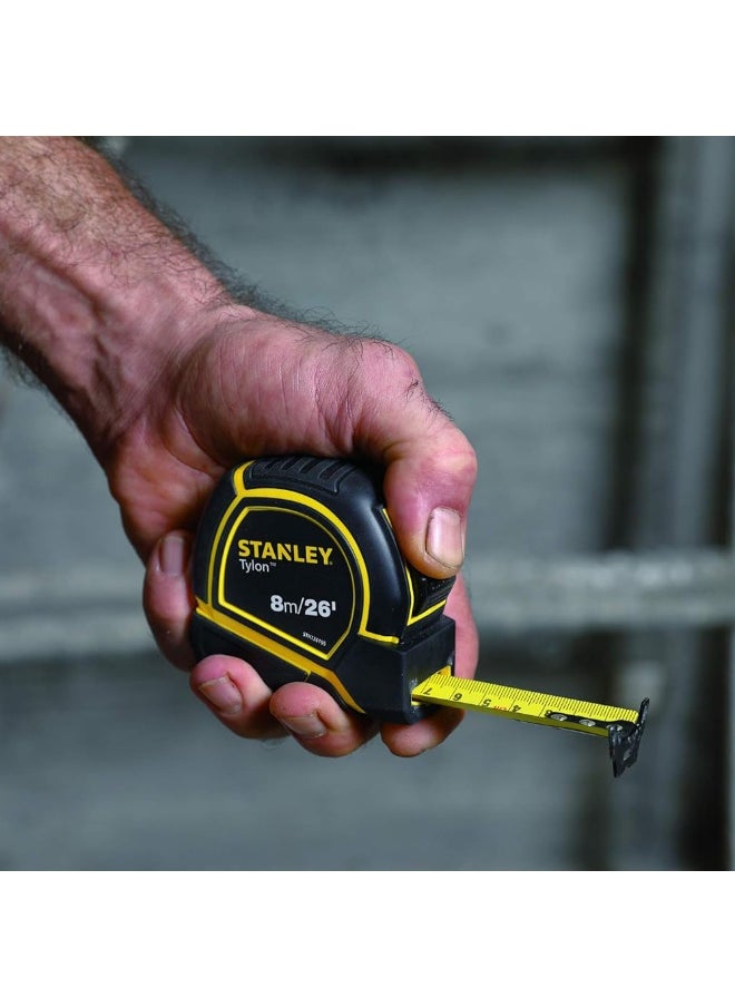 Stanley STHT36195 8m/26ft 25mm Tylon Tape Measure - Yellow/Black  - Image 2